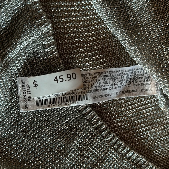 Zara Tunic Mini Dress Silver
Openwork Knit Halter Backless...🌼🌼 - Picture 12 of 14